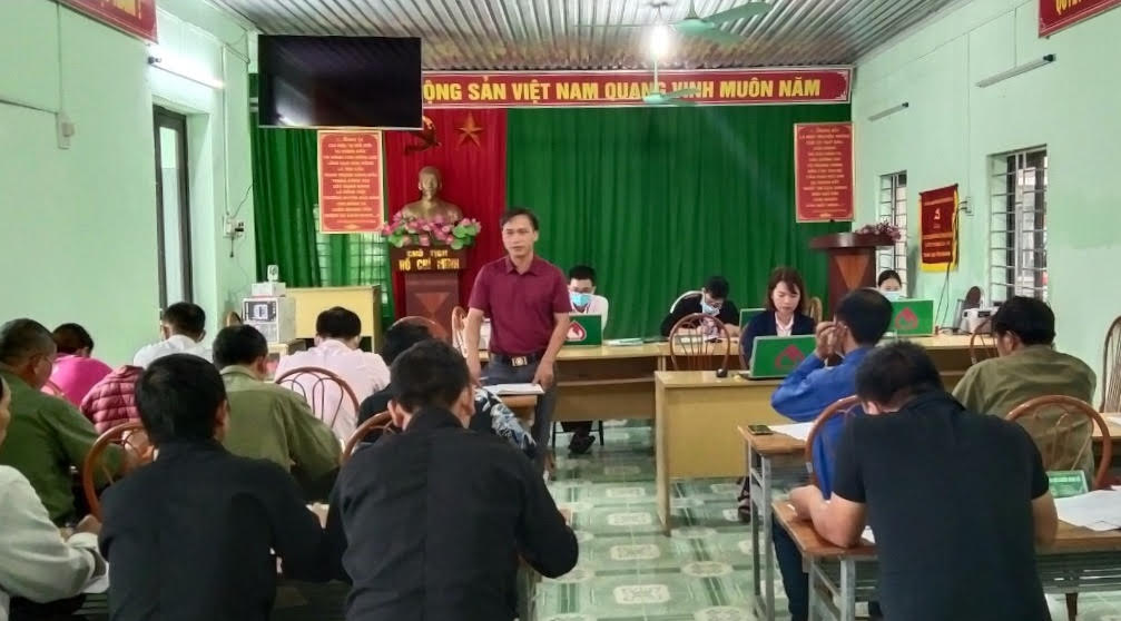 Xã Nghĩa Thuận tập huấn nghiệp vụ vay vốn Ngân hàng Chính sách - Xã hội cho cán bộ thôn và các Hội đoàn thể xã